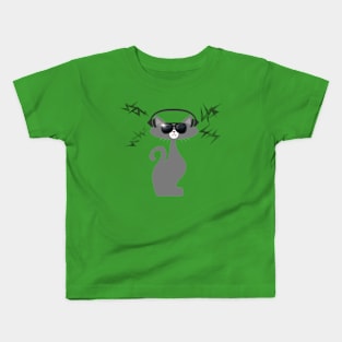 Cat music Kids T-Shirt